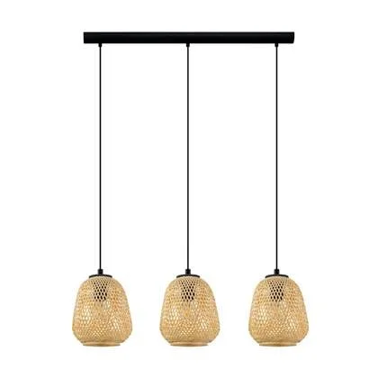 EGLO Dembleby - Hanglamp - E27 - 90 cm - Zwart