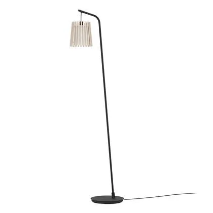 EGLO Fattoria Vloerlamp - E27 - 170 cm - Zwart|Bruin|Wit