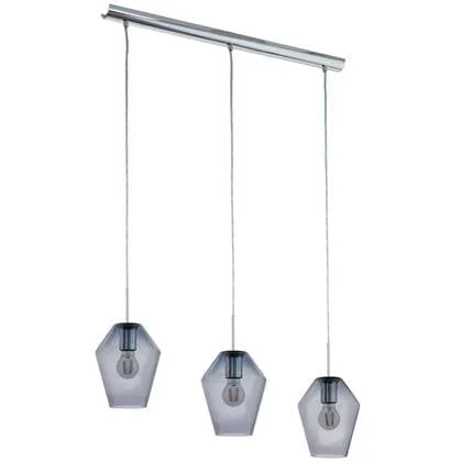 EGLO Hanglamp MURMILLO chroomkleurig en zwart 96774