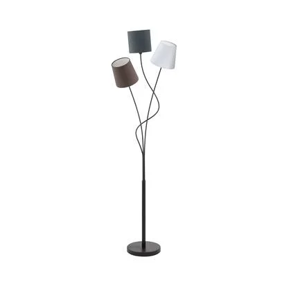 EGLO Maronda Vloerlamp - E14 - 152 cm - Zwart|Antraciet, Wit, Bruin