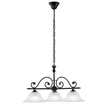 EGLO Murcia - Hanglamp - 3 Lichts - Zwart - Wit