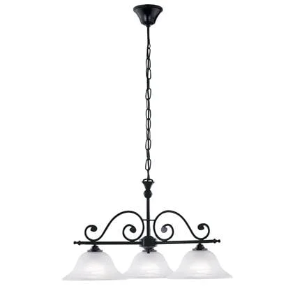 EGLO Murcia - Hanglamp - 3 Lichts - Zwart - Wit