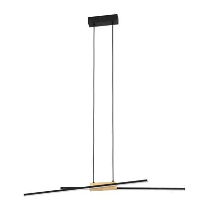 EGLO Panagria Hanglamp - LED - 93,5 cm - Zwart|Bruin|Wit
