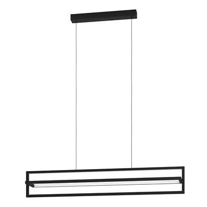 EGLO Siberia Hanglamp - LED - 78 cm - Zwart|Wit - Dimbaar