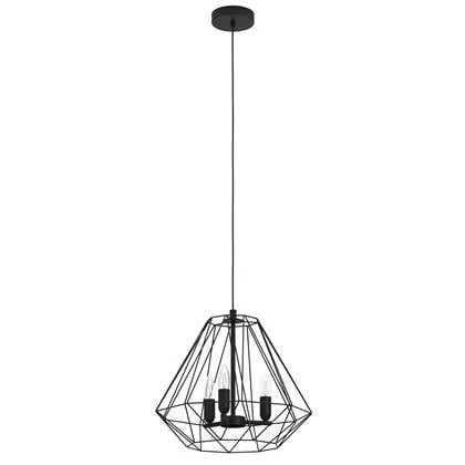 EGLO Tarle Hanglamp - E14 - Ø 44,5 cm - Zwart