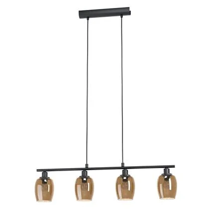 EGLO Zabalea Hanglamp - E14 - 78,5 cm - Zwart