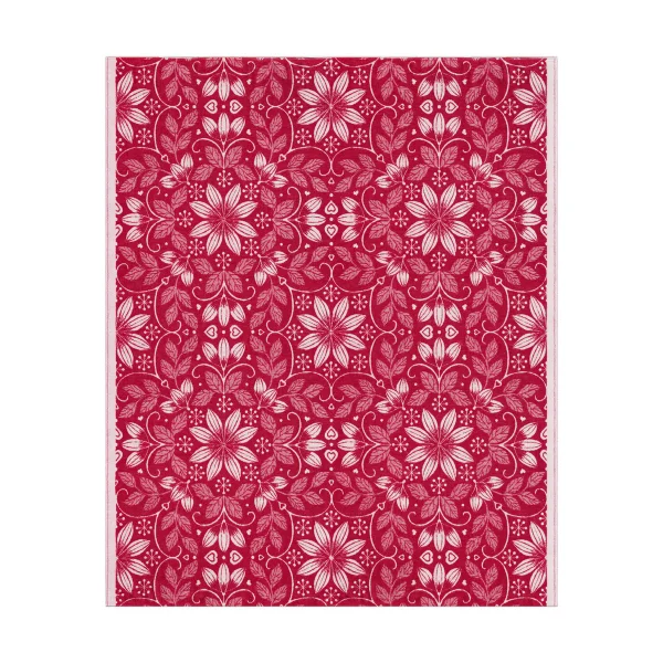 Ekelund Linneväveri Värme katoenen deken 140x170 cm Rood