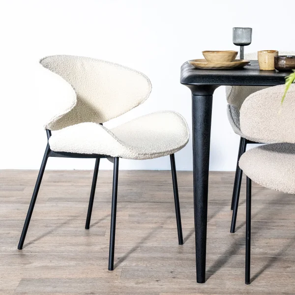 Eleonora Eetkamerstoel Tess Bouclé - Beige