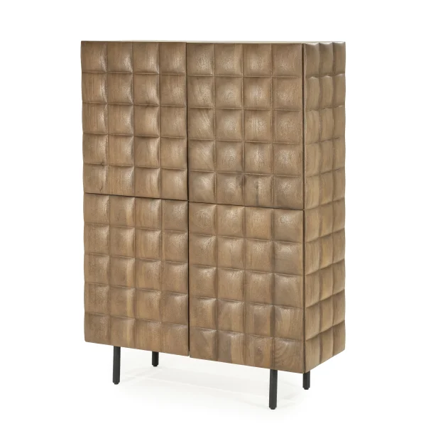 Eleonora Opbergkast Felix Mangohout, 147 x 109cm - Naturel