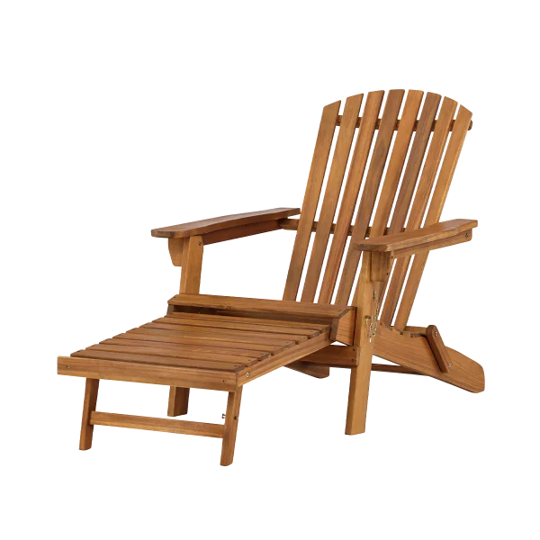 Elona inklapbare acaciahouten tuin ligstoel naturel