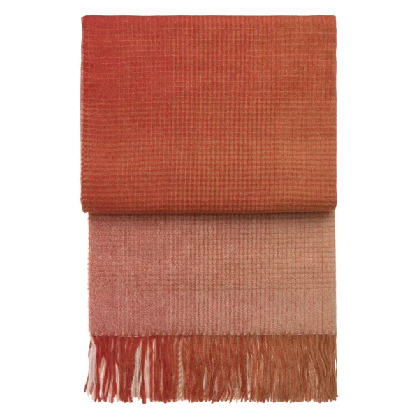 Elvang Denmark Horizon plaid Pompeian red-terracotta