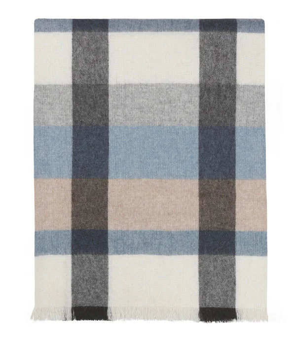 Elvang Denmark Intersection plaid 130x190 cm Ocean blue-grey