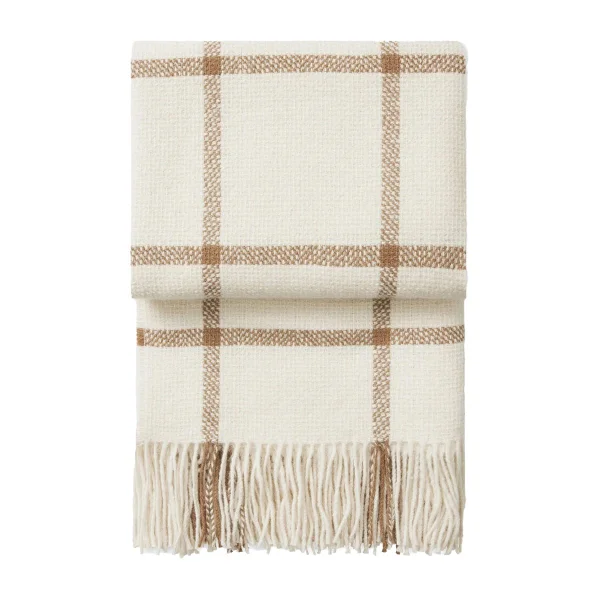 Elvang Denmark Tartan plaid 130x190 cm Ivory