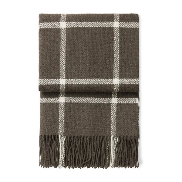 Elvang Denmark Tartan plaid 130x190 cm Mocca