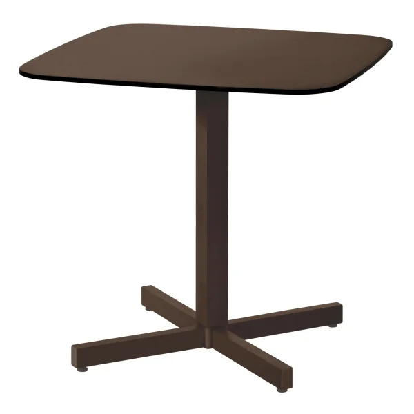 Emu Shine tafel - HPL - donkerbruin - zwart