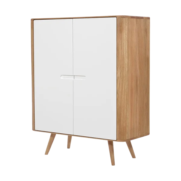 Ena cabinet houten opbergkast naturel - 90 x 110 cm