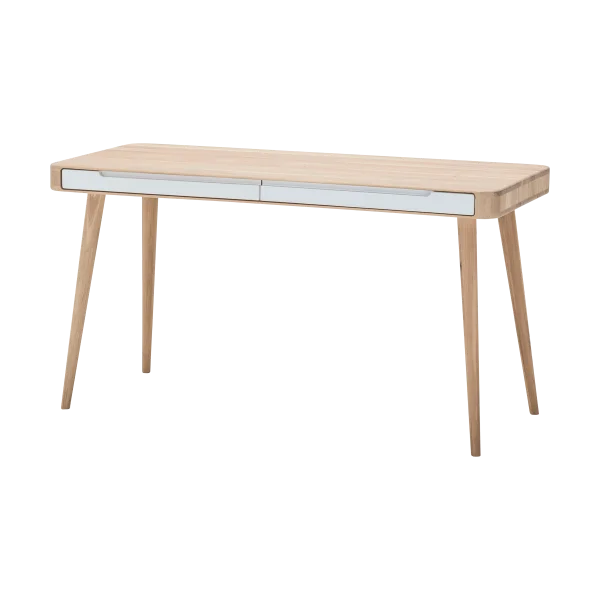 Ena desk houten bureau whitewash - 140 x 60 cm