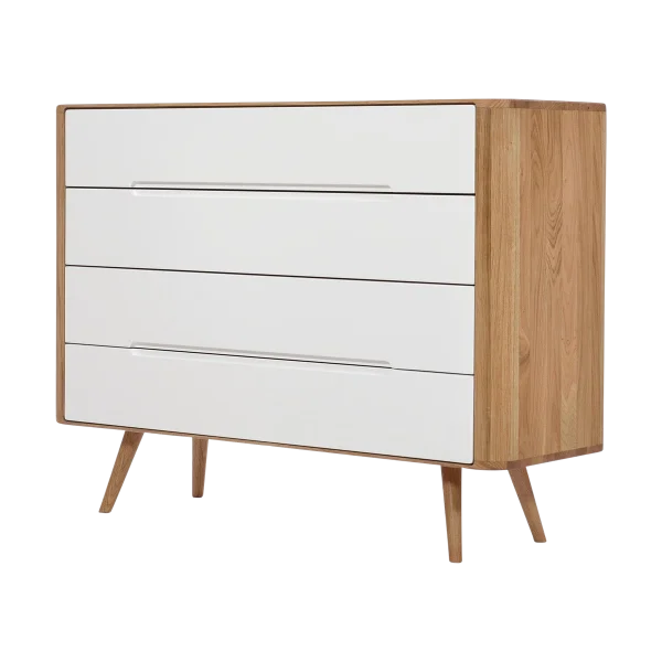 Ena drawer 120 - 4 drawers houten ladekast naturel - 120 x 90 cm