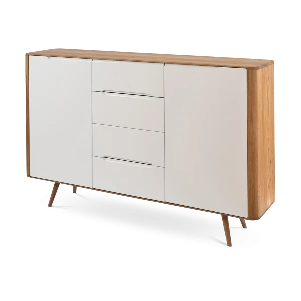 Ena dresser 180 houten ladekast naturel - 180 x 110 cm