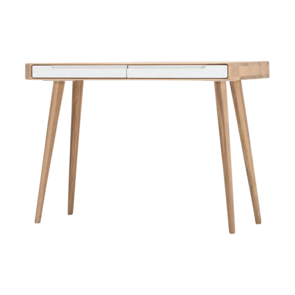 Ena dressing table houten kaptafel whitewash - 110 x 42 cm