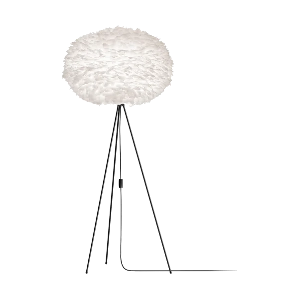 Eos X-large vloerlamp white - met tripod zwart - Ø 75 cm