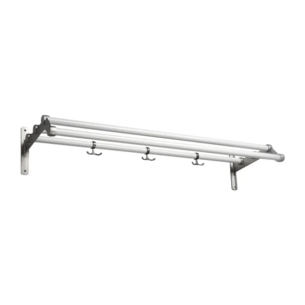 Essem Design Nostalgi 291 hoedenplank 100 cm Wit-aluminium