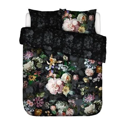 Essenza Fleur Festive Dekbedovertrek Blooming Black 240 x 220 cm