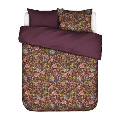 Essenza Rosanella Dekbedovertrek 200 x 200|220 cm - Mauve Wine