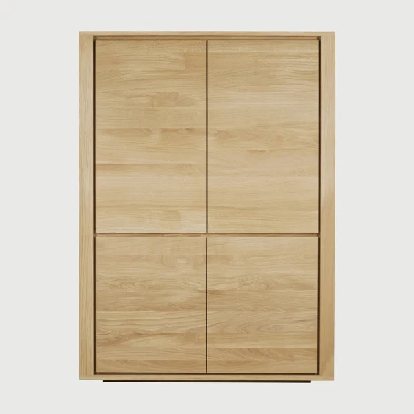 Ethnicraft Opbergkast Shadow Geolied Eikenhout, 160 x 115cm - Naturel