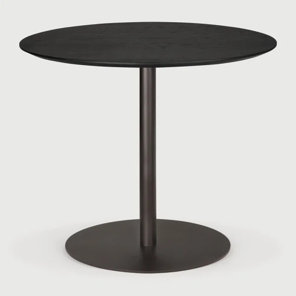 Ethnicraft Ronde Bistrotafel Blend 90cm - Zwart