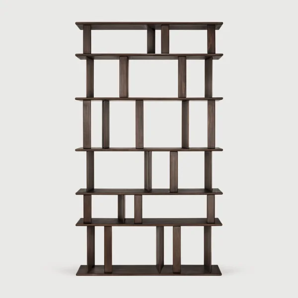 Ethnicraft Wandrek Block Gevernist Mahoniehout, 207 x 120cm - Espresso