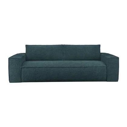 Express slaapbank dunlopillo blauw fluweel 160cm