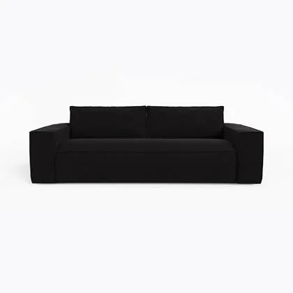 Express slaapbank dunlopillo fluweel donker antraciet 160cm