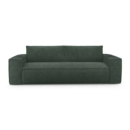 Express slaapbank dunlopillo fluweel groen patroon 160cm