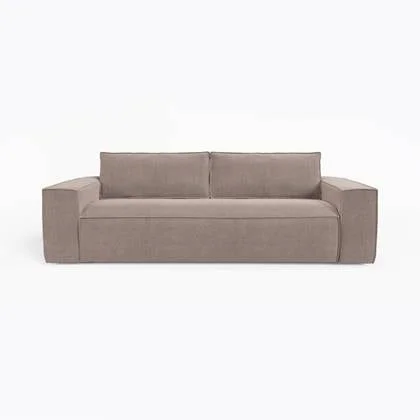 Express slaapbank dunlopillo fluweel taupe 160cm