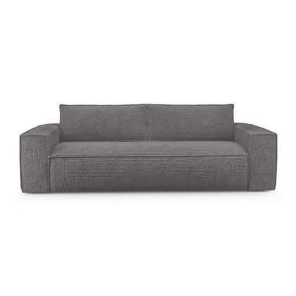 Express slaapbank dunlopillo fluweelmotief grijs 160cm