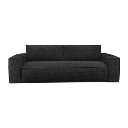 Express slaapbank met antraciet fluwelen matras 140cm