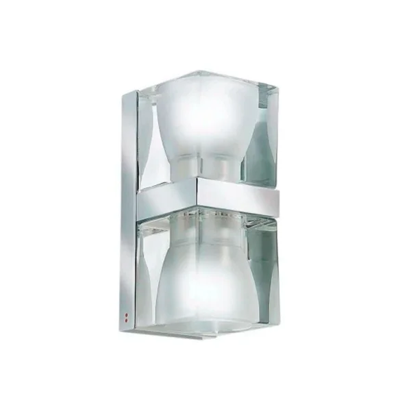 Fabbian - Ice Cube Dubbel Wandlamp Transparant