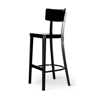 Fameg Felix houten barkruk zwart gebeitst - 75 cm