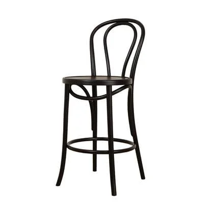 Fameg Vienna Thonet No. 18 houten barkruk black stained - 65 cm