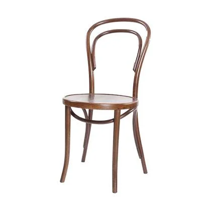 Fameg Vienna Thonet No.14 Houten Bistrostoel Walnoot