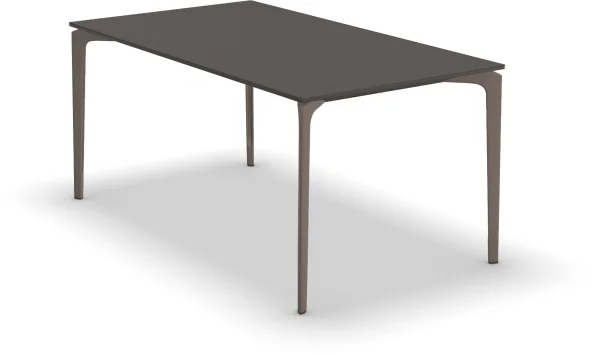 Fast Allsize tafel met gespikkeld tafelblad - speckled antraciet - pearly gold - 160 x 90 cm