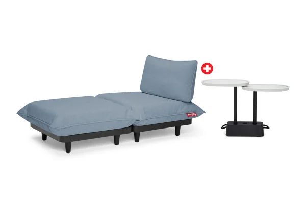 Fatboy-collectie Paletti daybed Storm Blue incl brick table