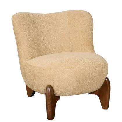 Fauteuil Bara - Beige|Creme - Textiel - 74x80x77cm (BxHxD)