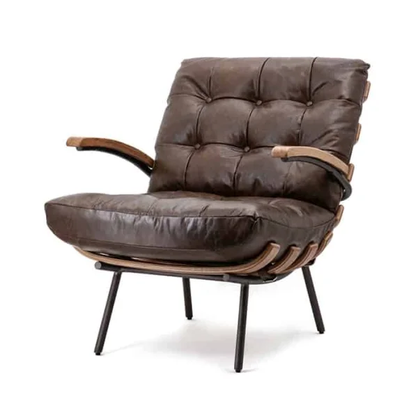 Fauteuil Bastiaan - Donkerbruin