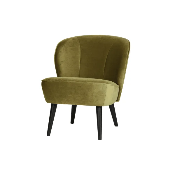 Fauteuil Sara Velvet - Lichtgroen