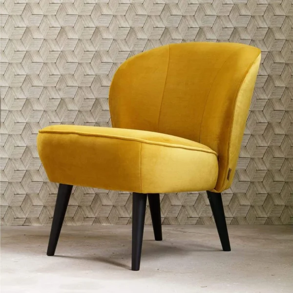 Fauteuil Sara Velvet - Oker