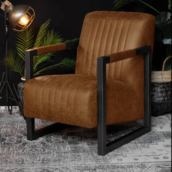 Fauteuil Ten - Cognac