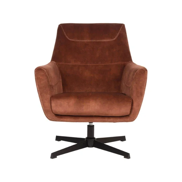 Fauteuil Toby - Koper Velours