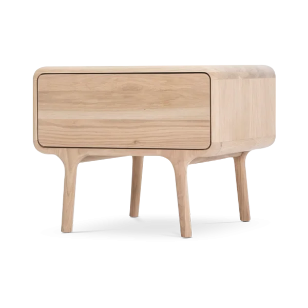 Fawn nightstand houten nachtkastje whitewash - 53 x 43 cm